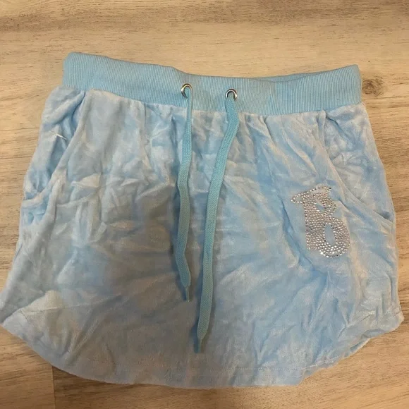 Dolls Kill x Bratz limited edition embellished Bratz blue velour skirt- NWT - Picture 10 of 15